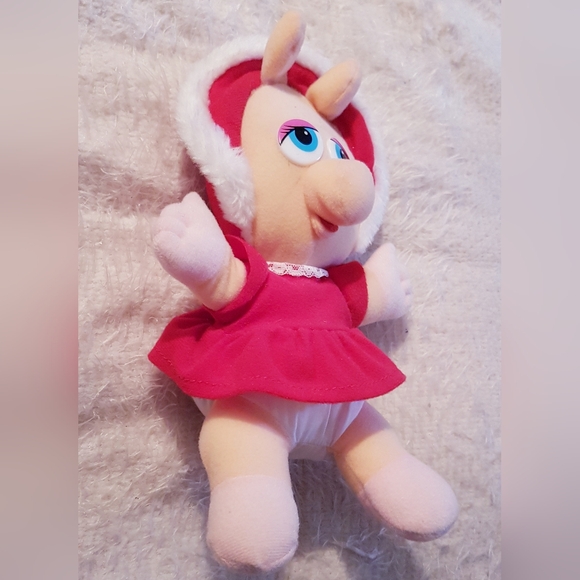 1987 The Muppet Babies Miss Piggy Plush Toy McDonald's Happy Meal Toy Christmas - Picture 5 of 11